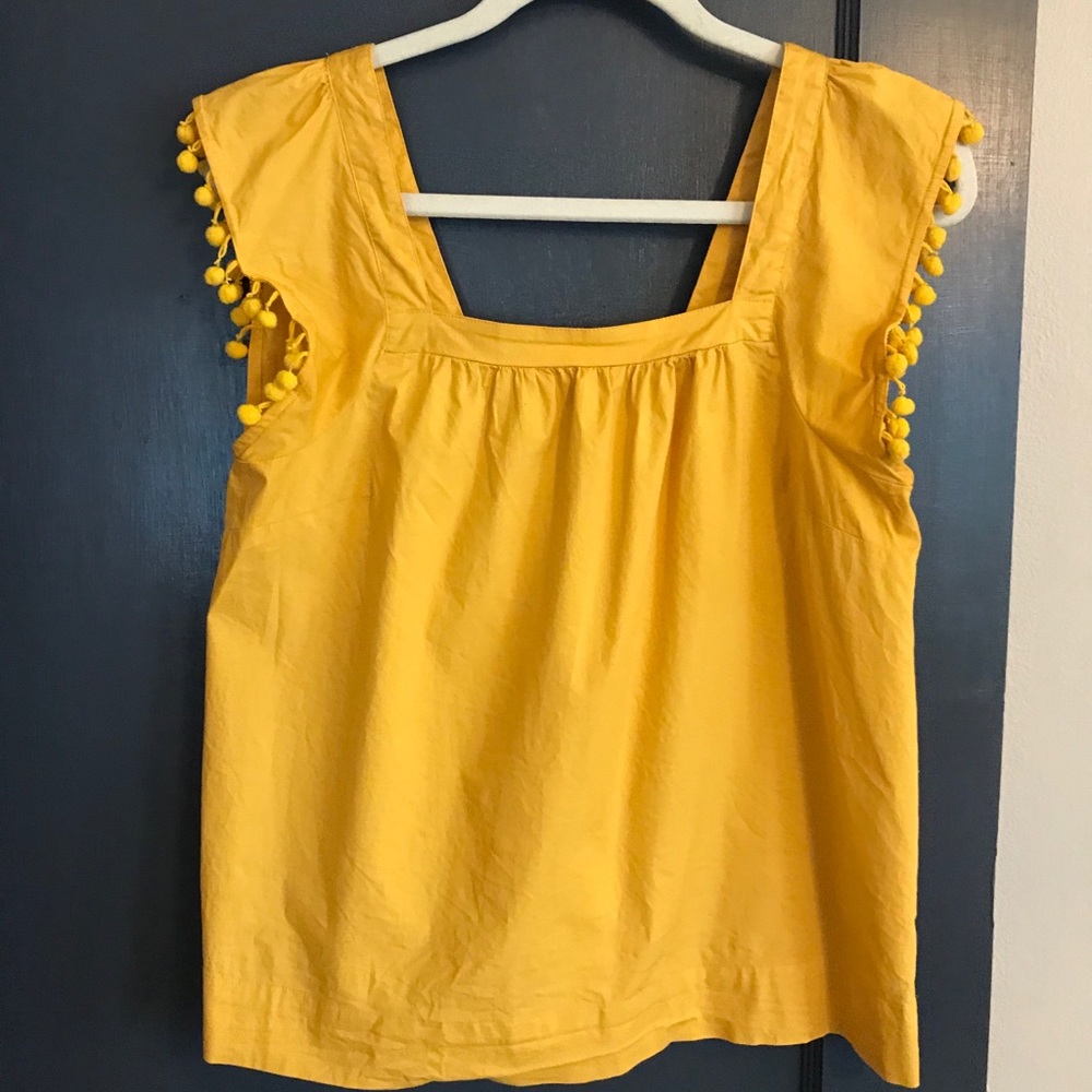 J. Crew top, marigold Yellow, Size 6